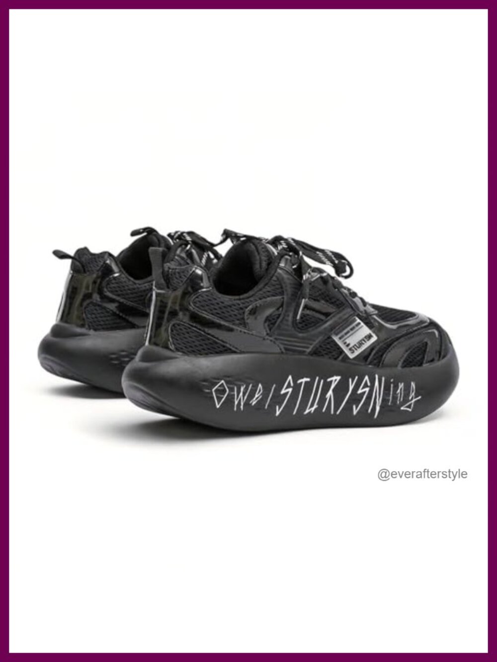Unisex Chunky Platform Sneakers - 2.3" Height Incre Breathable Mesh Running